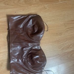 Brown corset top